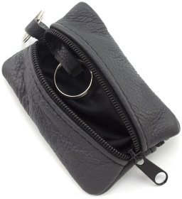 Темно-серая миниатюрная ключница из натуральной кожи флотар ST Leather 70841