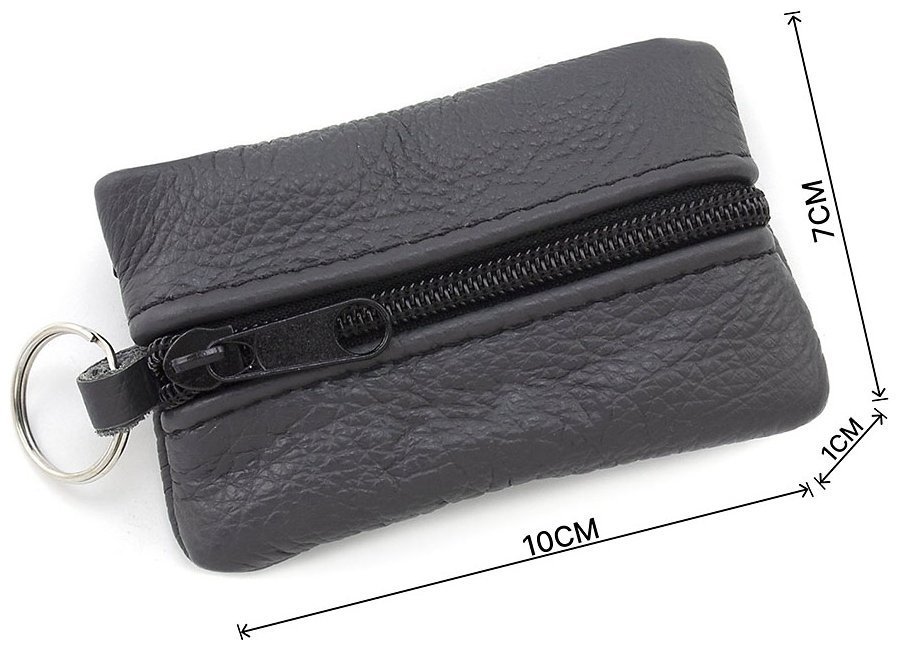 Темно-серая миниатюрная ключница из натуральной кожи флотар ST Leather 70841 фото №3 Темно-серая миниатюрная ключница из натуральной кожи флотар ST Leather 70841 modnotak фото №3