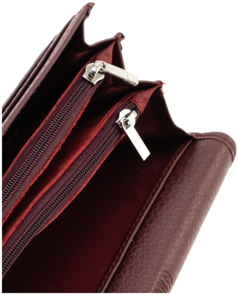 Женский кожаный кошелек бордового цвета с магнитной застежкой ST Leather 90841 фото №11 Женский кожаный кошелек бордового цвета с магнитной застежкой ST Leather 90841 modnotak фото №11