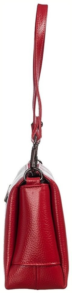 Удобная женская сумка из зернистой кожи красного цвета Desisan 81441 фото №3 Удобная женская сумка из зернистой кожи красного цвета Desisan 81441 modnotak фото №3