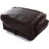 Коричневая деловая сумка для ноутбука с карманом органайзером  VINTAGE STYLE (14055) - 5