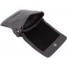 Мужская черная сумка-планшет из натуральной кожи с тиснением плетенка H.T. Leather (10221) - 6