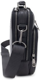 Мужская вертикальная кожаная сумка с ручкой H.T Leather (10000)