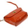 Жіноча сумка-кроссбоді з натуральної шкіри рудого кольору Vintage (2422091) - 3