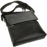 Черная мужская сумка-мессенджер на плечо из натуральной кожи Tiding Bag (15741) - 5