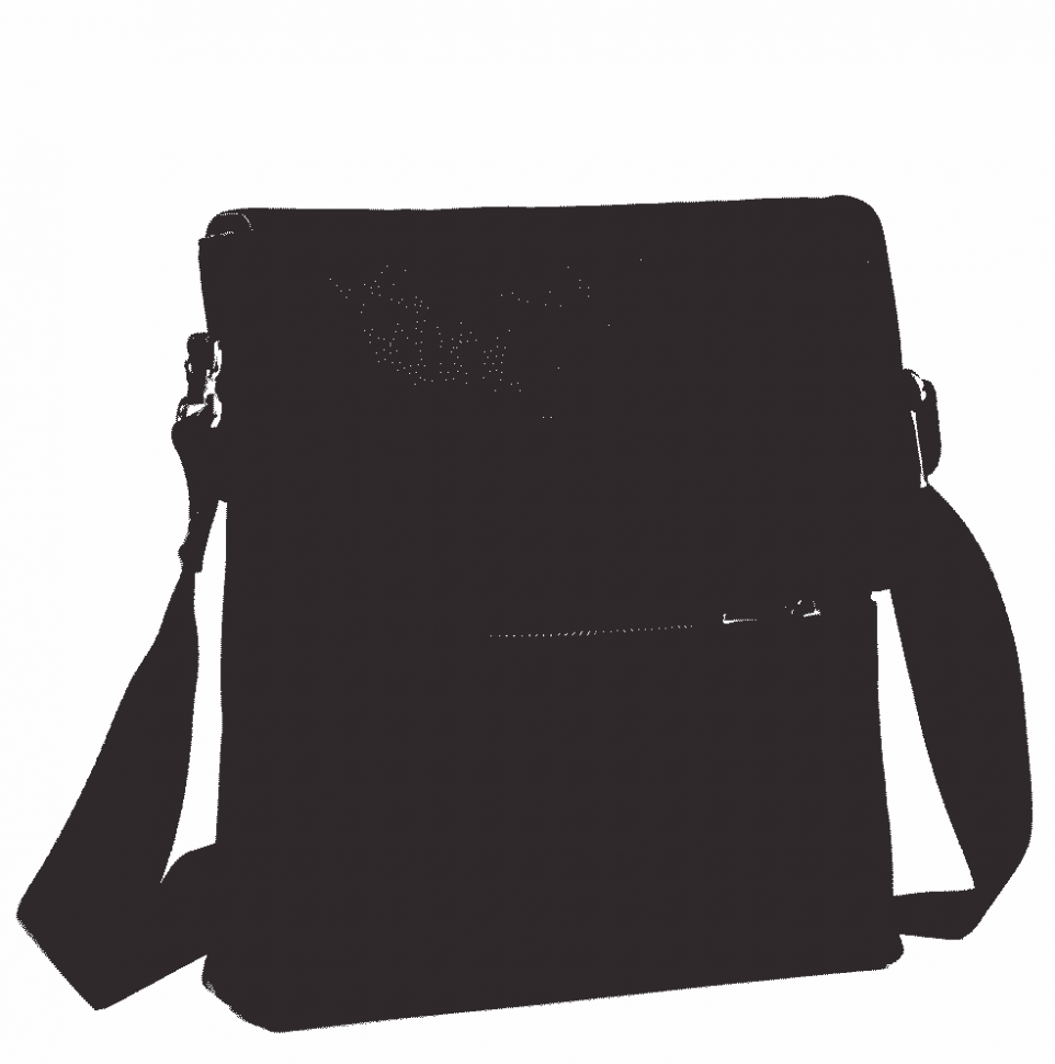 Чорна чоловіча сумка-месенджер на плече з натуральної шкіри Tiding Bag (15741)