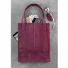 Бордовая сумка шоппер из натуральной кожи с ручками BlankNote Бэтси (12640) - 4