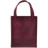 Бордовая сумка шоппер из натуральной кожи с ручками BlankNote Бэтси (12640) - 1