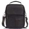 Коричневая недорогая мужская сумка-барсетка из натуральной кожи HD Leather (15809) - 2
