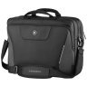 Деловая текстильная сумка для ноутбука до 17" с фиксатором Pass-Thru Wenger XE Brief черная 103641 modnotak фото - 9