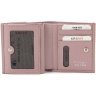 Темно-розовый женский кошелек из натуральной кожи с фиксацией на кнопку KARYA (19839) - 2