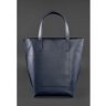 Темно-синяя вертикальная сумка шоппер из гладкой кожи BlankNote D.D. (12726) - 4