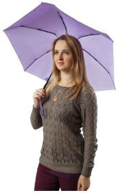 Зонт женский Fulton Soho-1 L793 Lilac (механика, складной, однотонный сиреневый) 93841