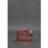 Жіночі сумки кроссбоді бордового кольору ручної роботи зі шкіри BlankNote Mini (12806) - 6