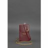 Женские сумки кроссбоди бордового цвета ручной работы из кожи BlankNote Mini (12806) - 10