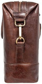 Кожаная мужская сумка для ноутбука до 15" Ashwood G34 коричневого цвета 94041