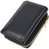 Чорний жіночий шкіряний гаманець потрійного додавання з монетницею Tony Bellucci (2422024) - 1