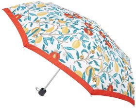 Женский зонт Fulton L907-040447 Minilite-2 UV Madder Fruit (Разноцветный с рисунком плодов марены, складной, механика, защита UPF 50+) 94341