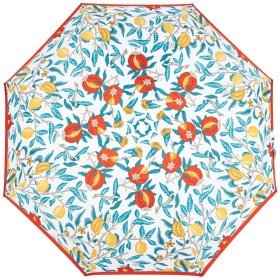 Женский зонт Fulton L907-040447 Minilite-2 UV Madder Fruit (Разноцветный с рисунком плодов марены, складной, механика, защита UPF 50+) 94341