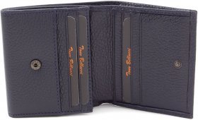 Практичний гаманець темно-синього кольору з натуральної шкіри Tony Bellucci (10786) - 2