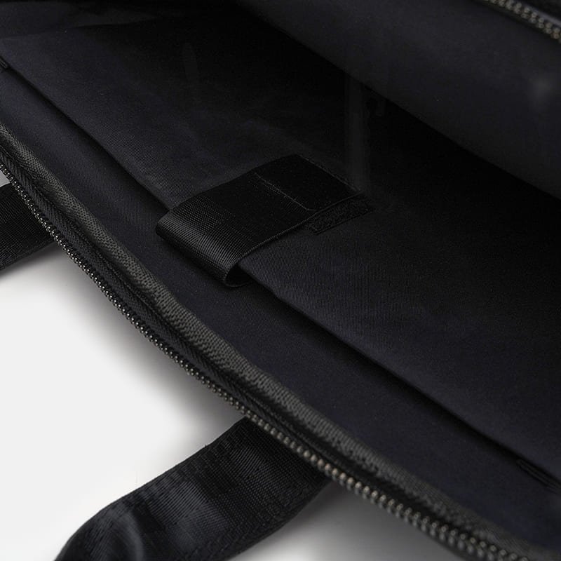 Деловой кожаный портфель через плечо для мужчин с отделением для ноутбука до 15" Borsa Leather 104541 черный modnotak фото №5