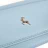 Большой женский кошелек из фактурной кожи на молнии с кнопкой и RFID-защитой Ashwood J54 голубого цвета 95441 фото №10 Большой женский кошелек из фактурной кожи на молнии с кнопкой и RFID-защитой Ashwood J54 голубого цвета 95441 modnotak фото - 10