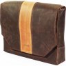 Чоловіча сумка коричневого кольору з яскравими вставками VATTO (11683) - 1