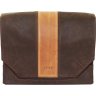 Чоловіча сумка коричневого кольору з яскравими вставками VATTO (11683) - 5