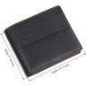 Чорне чоловіче портмоне з натуральної шкіри з коричневим рядком Vintage (2414452) - 8