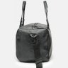 Мужская спортивная сумка из кожзама черного цвета Monsen (19367) - 4