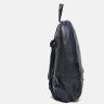 Жіночий просторий рюкзак синього кольору з натуральної шкіри Keizer (21310) - 4