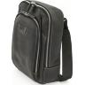 Вантажний чоловічий рюкзак зі шкіри Крейзі чорного кольору VATTO (12082) - 2