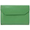 Компактный женский кошелек с монетницей из фактурной кожи Desisan 106941 зеленого цвета modnotak фото - 2