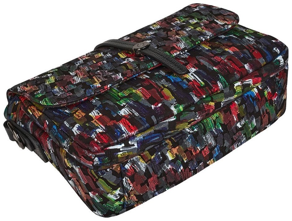 Яркая разноцветная женская сумка из натуральной кожи с клапаном на магните Desisan 107141 modnotak фото №5