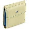 Маленький женский кожаный кошелек молочного цвета ST Leather 1767341 - 8