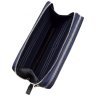 Мужской клатч из кожи флотар синего цвета с кистевым ремнем DESISAN 107441 modnotak фото - 5