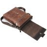 Мужская винтажная сумка через плечо из натуральной кожи коричневого цвета Tom Stone 77741 - 5