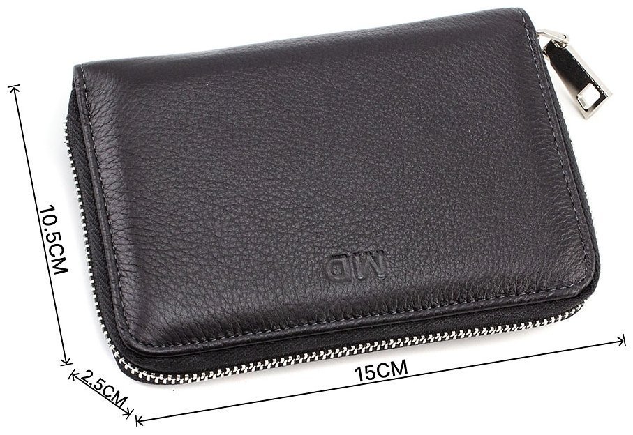 Кожаный кошелек среднего размера на молнии MD Leather (16575) modnotak фото №3