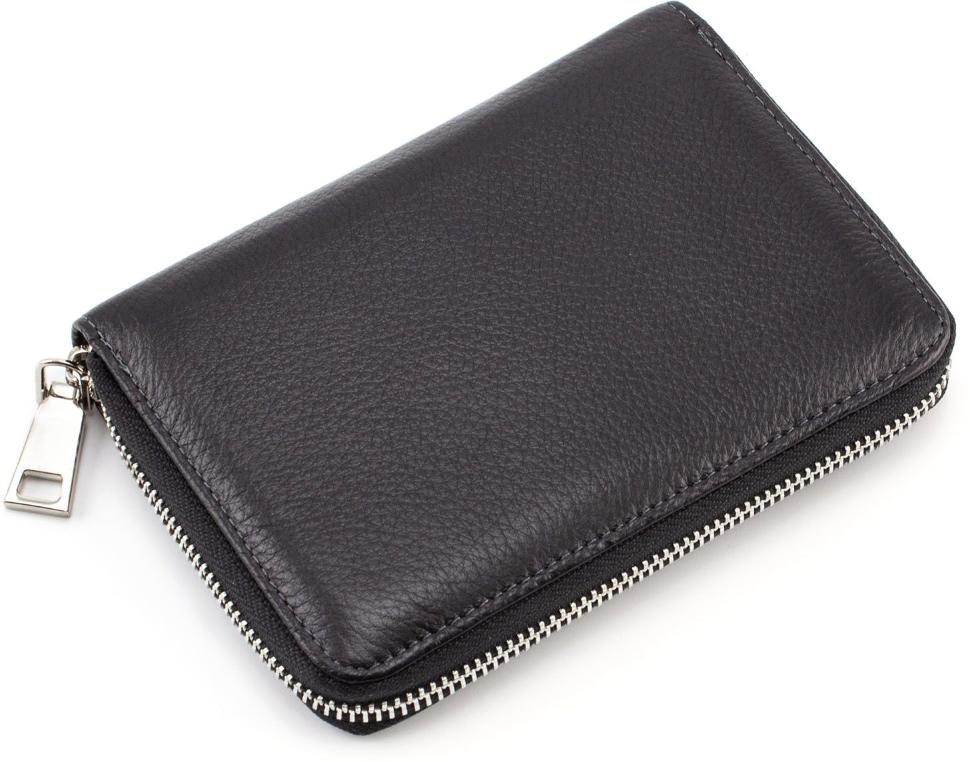 Шкіряний гаманець середнього розміру на блискавки MD Leather (16575)