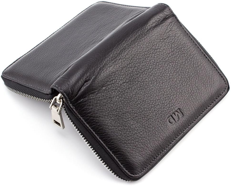 Шкіряний гаманець середнього розміру на блискавки MD Leather (16575)