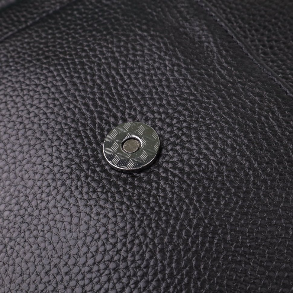 Городская женская сумка-рюкзак из фактурной кожи черного цвета Vintage 97841 modnotak фото №7