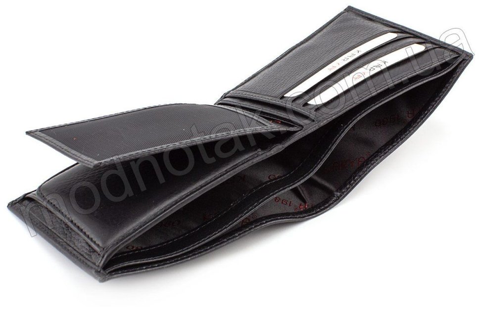 Мужской кожаный кошелек без застежки KARYA (0910-45)