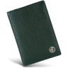 Шкіряна обкладинка для паспорта із фактурної шкіри зеленого кольору Hammonds Flycatcher PH602 з відсіком для карт 108041 modnotak фото - 4
