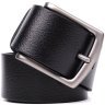 Качественный мужской ремень из натуральной кожи черного цвета BOND 108541 modnotak фото - 2