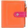 Жіночий помаранчевий гаманець із натуральної шкіри з хлястиком на кнопці Visconti Mojito 68841 - 1
