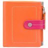 Жіночий помаранчевий гаманець із натуральної шкіри з хлястиком на кнопці Visconti Mojito 68841 - 5