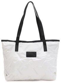Вместительная женская сумка шоппер Monsen 88841 Белого цвета