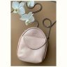 Пудровая женская мини-сумка на плечо из фактурной кожи BlankNote Kroha 79041 - 2