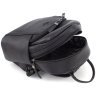 Черный женский рюкзак среднего размера из фактурной кожи KARYA 69741 - 7