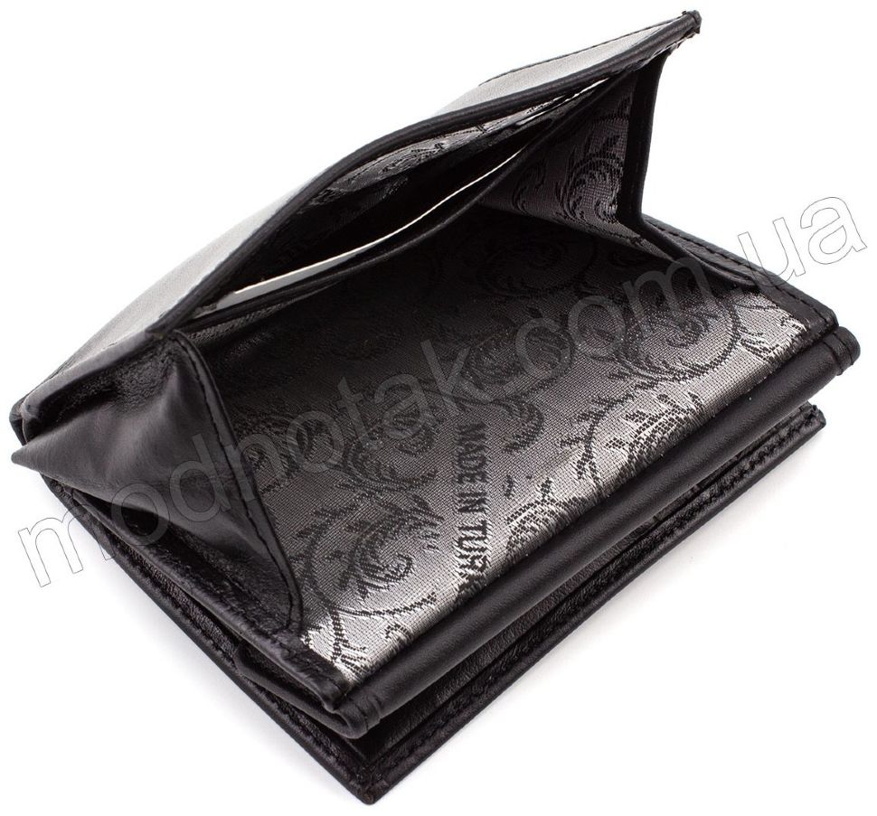 Чорний жіночий гаманець з гладкої шкіри KARYA (1065-1)
